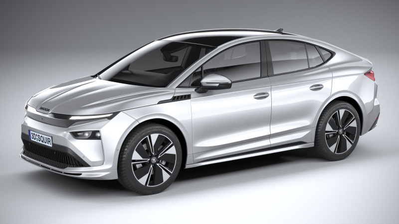 Skoda Enyaq Coupe Basic 2025 3D 모델 .c4d .max .obj .3ds .fbx .stl .blend