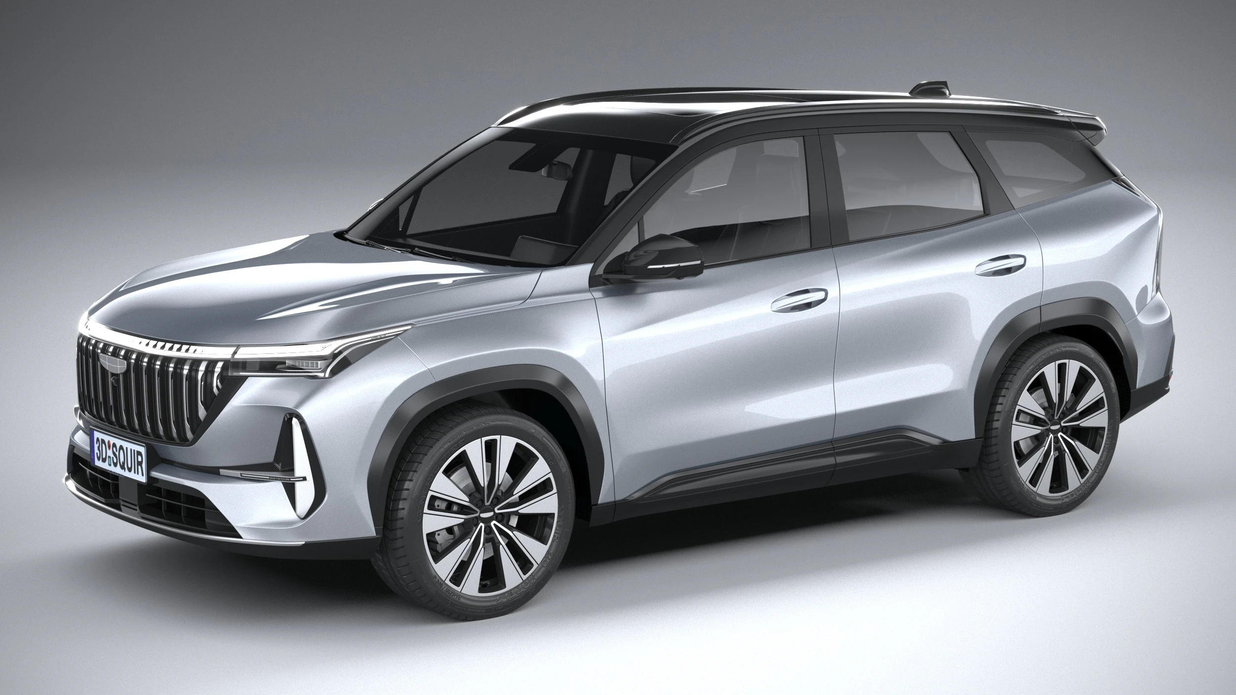 Geely Boyue L 2026 3D Model .c4d .max .obj .3ds .fbx .stl .blend 