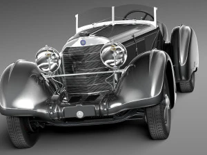 Mercedes-Benz 710 SSK Trossi Roadster 1930 3D Model