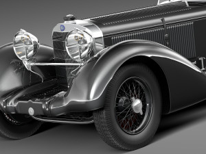 Mercedes-Benz 710 SSK Trossi Roadster 1930 Modelo 3D