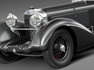 Mercedes-Benz 710 SSK Trossi Roadster 1930 3D Model