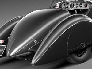 Mercedes-Benz 710 SSK Trossi Roadster 1930 Modelo 3D
