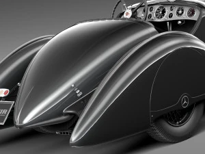 Mercedes-Benz 710 SSK Trossi Roadster 1930 3D Model
