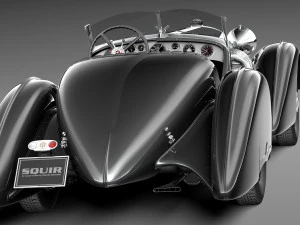 Mercedes-Benz 710 SSK Trossi Roadster 1930 3D Model