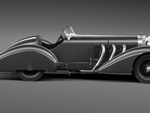 Mercedes-Benz 710 SSK Trossi Roadster 1930 Modelo 3D