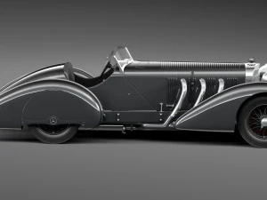 Mercedes-Benz 710 SSK Trossi Roadster 1930 3D Model