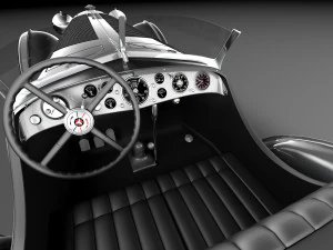 Mercedes-Benz 710 SSK Trossi Roadster 1930 3D Model