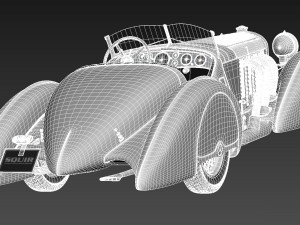 Mercedes-Benz 710 SSK Trossi Roadster 1930 Modelo 3D