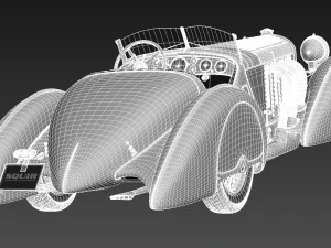Mercedes-Benz 710 SSK Trossi Roadster 1930 3D Model