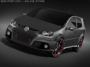 Volkswagen Golf GTI R Concept 3D 모델