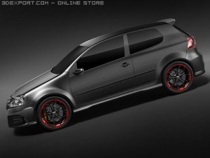 Volkswagen Golf GTI R Concept 3D 모델
