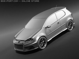 Volkswagen Golf GTI R Concept 3D 모델