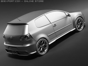 Volkswagen Golf GTI R Concept 3D 모델