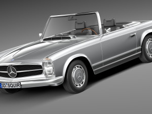 Mercedes-Benz SL Pagoda W113 1963-1971 Modello 3D