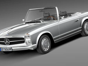 Mercedes-Benz SL Pagoda W113 1963-1971 3D Model