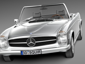 Mercedes-Benz SL Pagoda W113 1963-1971 3D मॉडल
