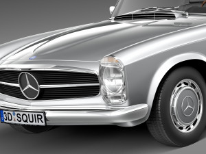 Mercedes-Benz SL Pagoda W113 1963-1971 3D मॉडल