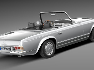 Mercedes-Benz SL Pagoda W113 1963-1971 3D मॉडल