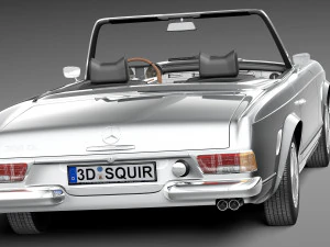 Mercedes-Benz SL Pagoda W113 1963-1971 3D Model