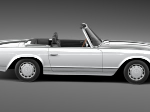 Mercedes-Benz SL Pagoda W113 1963-1971 3D मॉडल