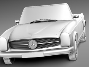 Mercedes-Benz SL Pagoda W113 1963-1971 3D मॉडल