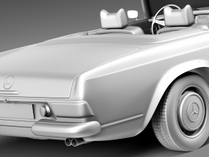 Mercedes-Benz SL Pagoda W113 1963-1971 3D मॉडल