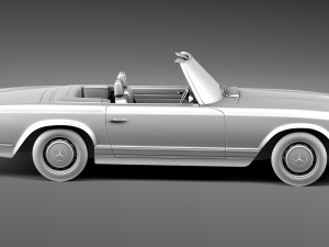 Mercedes-Benz SL Pagoda W113 1963-1971 3D मॉडल
