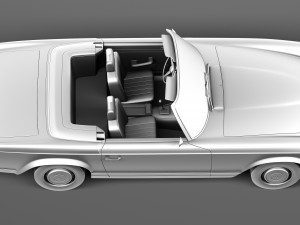 Mercedes-Benz SL Pagoda W113 1963-1971 3D मॉडल