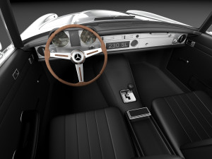 Mercedes-Benz SL Pagoda W113 1963-1971 3D मॉडल