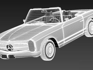 Mercedes-Benz SL Pagoda W113 1963-1971 3D मॉडल