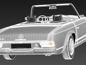 Mercedes-Benz SL Pagoda W113 1963-1971 3D मॉडल