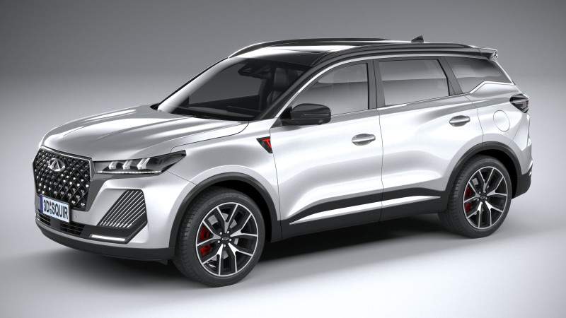 Chery Tiggo 7 Pro Max 2025 3D Model .c4d .max .obj .3ds .fbx .stl .blend