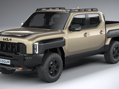 Kia Tasman 2026 3D Model