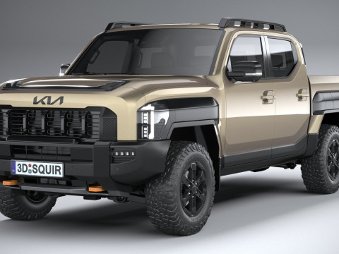 Kia Tasman 2026 3D Model