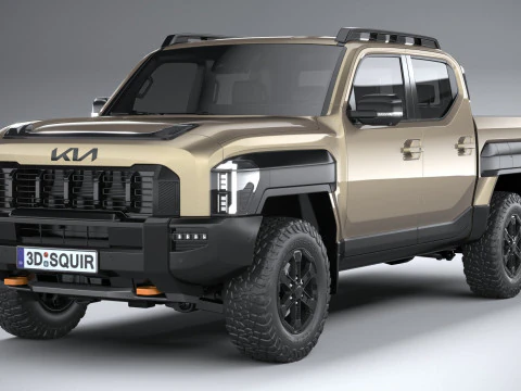 Kia Tasman 2026 3D Model