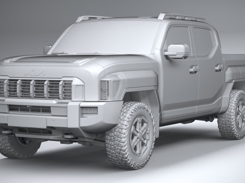 Kia Tasman 2026 3D Model