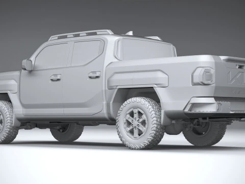Kia Tasman 2026 3D Model