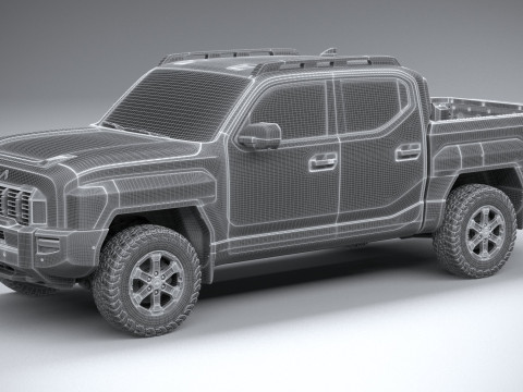 Kia Tasman 2026 3D Model