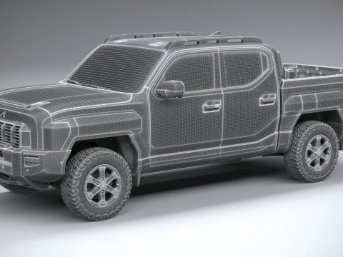 Kia Tasman 2026 3D Model