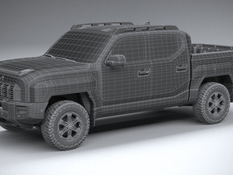 Kia Tasman 2026 3D Model