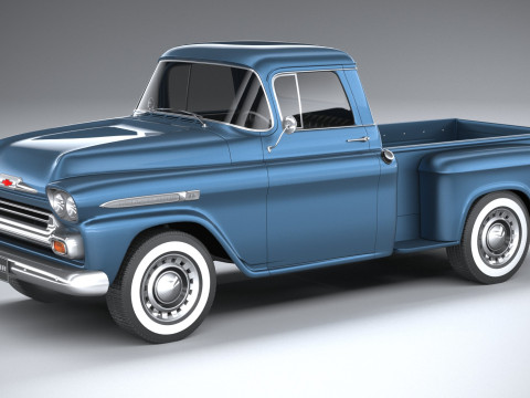 Chevrolet Apache Stepside Pickup 1958 3D Model