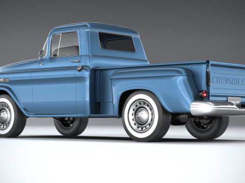 Chevrolet Apache Stepside Pickup 1958 3D 모델