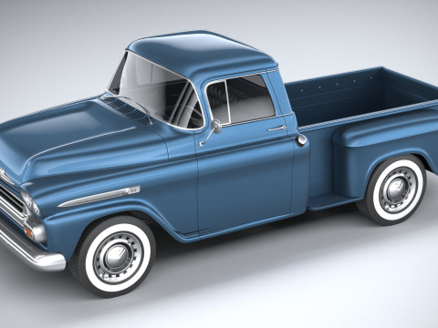 Chevrolet Apache Stepside Pickup 1958 3D 모델