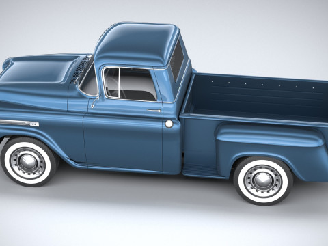 Chevrolet Apache Stepside Pickup 1958 3D 모델