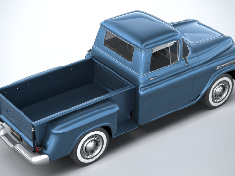 Chevrolet Apache Stepside Pickup 1958 3D 모델