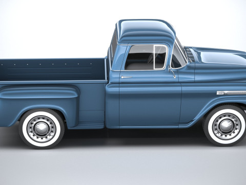Chevrolet Apache Stepside Pickup 1958 3D 모델