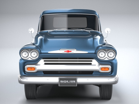 Chevrolet Apache Stepside Pickup 1958 3D 모델