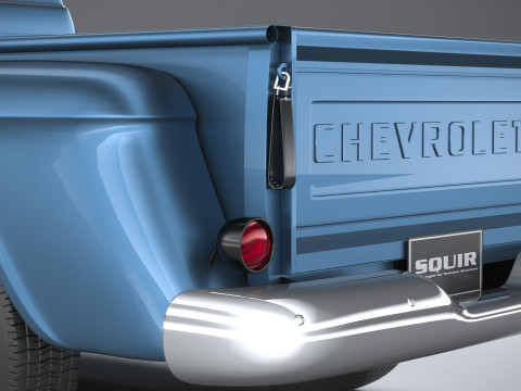 Chevrolet Apache Stepside Pickup 1958 3D 모델