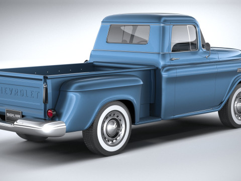 Chevrolet Apache Stepside Pickup 1958 3D 모델