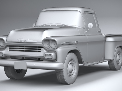 Chevrolet Apache Stepside Pickup 1958 3D 모델